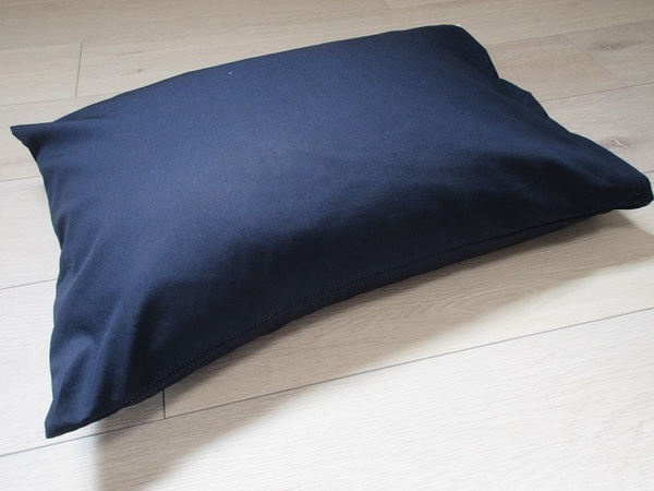 まくら 枕 そば殻まくら 無地 ネイビー 35X50サイズ