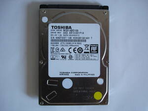TOSHIBA　2.5インチSATA　HDD　MQ01ABD100　1TB　中古