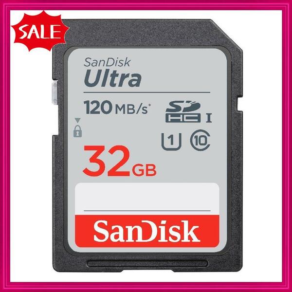 【在庫セール】Class10 SDHC UHS-I 32GB 読取り最大120MB/s SDカード 】 SanDisk SanDi