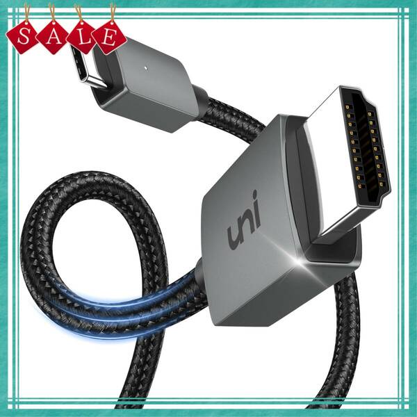 【在庫処分】USB Type C HDMI 変換ケーブル 1.8M uniAccessories【4K UHD映像出力 】タイプC