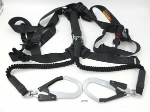 [z27481]TAJIMAtajima.. system stop for apparatus. standard conform full Harness type safety belt * double re Ran yard attaching whole body protection M size 2022 year made cheap start 