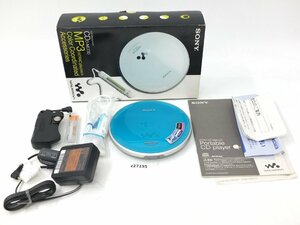 【z27195】SONY ソニー CD WALKMAN CDウォークマン D-NE730 CDプレーヤー MP3 ブル 動作確認済 箱付 格安スタート