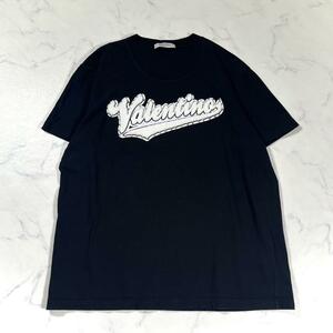 【極美品】VALENTINO ヴァレンティノ　スタッズ　ロTシャツ　ベースボール