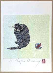★ フジ子ヘミング ◆ 木版画 ◆ クリコ ◆ 猫 ◆ 直筆サイン入り ◆ 限定 ◆ 奥付け ◆ 激レア ♪ ６月９日（日）迄の限定出品