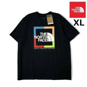 1円～!売切!【正規新品】THE NORTH FACE◆S/S COORD TEE◆半袖 Tシャツ US限定 ボックスロゴ 1966 上質 男女兼用 キャンプ(XL)黒 180902-18