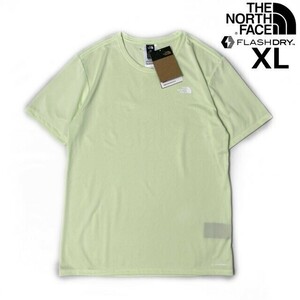 1円～!売切!【正規新品】THE NORTH FACE◆ELEVATION SHORT-SLEEVE 半袖 Tシャツ US限定 速乾 軽量 スポーツ キャンプ(XL)緑 180902-B-5