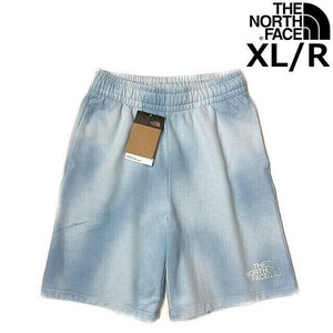 1円～!売切!【正規新品】THE NORTH FACE◆DYE SHORTS ショートパンツ スウェット US限定 アウトドア スポーツ(XL/R)水色タイダイ柄190110-5