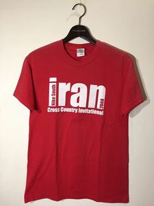 gildan ギルダン タグ nike south iran 2008 プリント tシャツ S 赤 レッド red ロゴプリント クルーネック 丸首 アメカジ ユーロ 古着