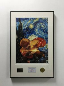 DEATH NYC 額付き 世界限定100枚 アートポスター 鬼滅の刃 きめつのやいば 漫画 我妻善逸 The Starry Night ゴッホ 現代アート