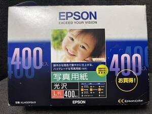 エプソン コピー用紙 写真用紙 光沢 400枚 L判 KL400PSKR　日本製 新品未使用