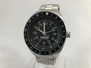 【稼働品!!】タイメックス・ワールドタイム・GMT・デイト[TIMEX WORLD TIME QUARTZ]クォーツ式メンズ腕時計【中古品】