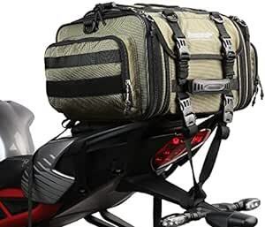Rhinowalk バイク用シートバッグ ツーリングバッグ 19L-26L可変容量 小型 防水 多機能 キャンピングシートバッ