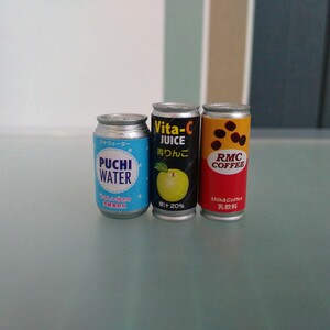 Rn32　缶ジュース　缶コーヒー　ミニチュア　食品サンプル　プレイバック青春Days　リーメント