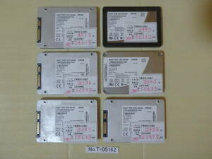  контрольный номер T-05162 / SSD / INTEL / 2.5 дюймовый / 240GB / 6 шт. комплект / корпус толщина 9.5./ letter pack почтовый сервис отправка / данные стирание завершено / б/у товар 