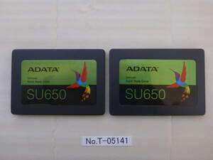  контрольный номер T-05141 / SSD / ADATA / 2.5 дюймовый / SATA / 480GB / 2 шт. комплект /.. пачка отправка / данные стирание завершено / б/у товар 