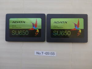  контрольный номер T-05155 / SSD / ADATA / 2.5 дюймовый / SATA / 480GB / 2 шт. комплект /.. пачка отправка / данные стирание завершено / б/у товар 