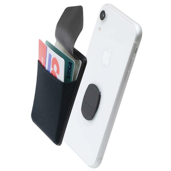 【特価セール】クレジットカード など３枚のカード収納できる着脱可能スマホカードケース、 iphone SUICA android対