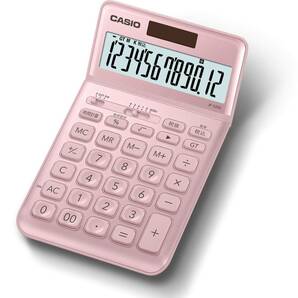 【特価セール】JF-S200-PK-N ジャストタイプ 12桁 ライトピンク スタイリッシュ電卓 CASIO(カシオ)