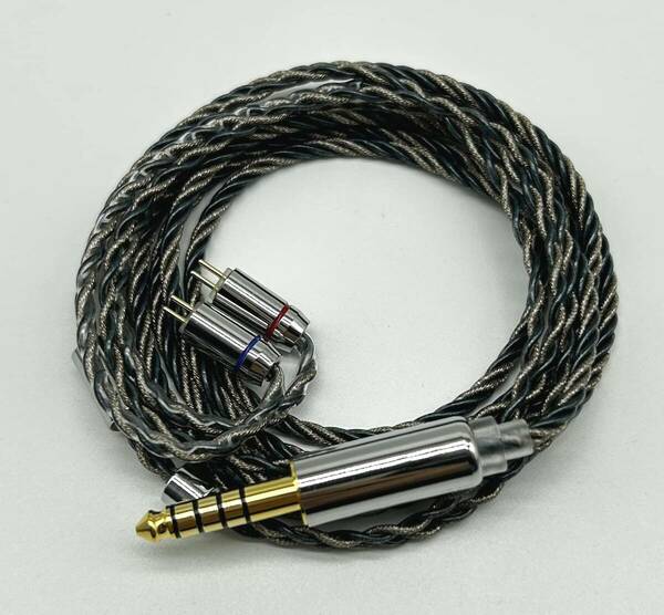 【新着商品】【JSHiFi-Vampire】2pin4.4mmリケーブル銀箔糸と銅混合 2pin交換ケーブル 4.4mmイヤホンア