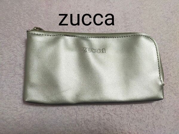 雑誌 付録 zucca ズッカ ポーチ 長財布 L字ファスナー マルチケース シルバー メタリック 限定 非売品 人気 レア