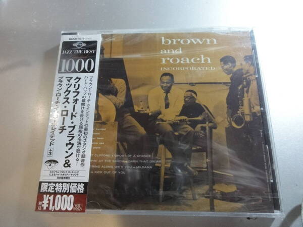 CLIFORD BROWN AND MAX ROACH クリフォード マックス BROWN AND ROACH INCORPORATED 新品未開封シュリンク付き24Bitリマスター