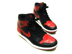 NIKE 27.5cm ナイキ AIR JORDAN 1.5 RETRO HIGH 黒 赤 エアジョーダン1.5 ザ リターン ブレッド 768861-001ブラック ジムレッド