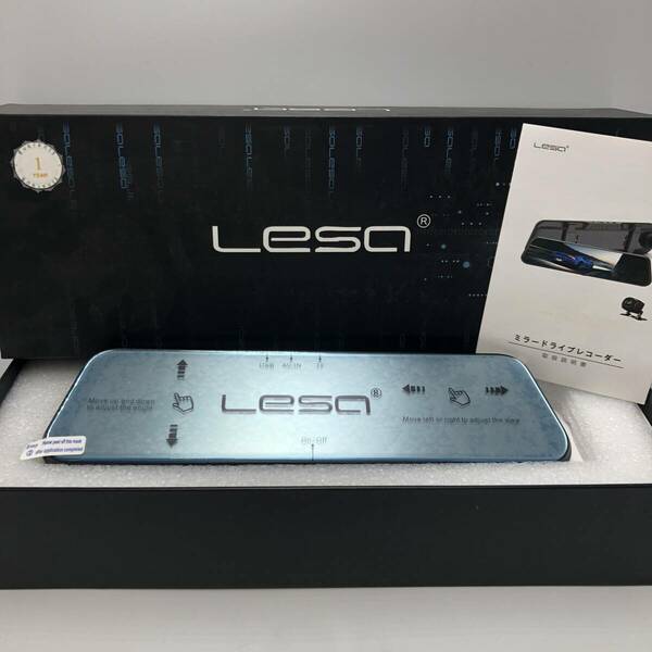 【未検品】LESO ドライブレコーダー 前後カメラ ミラー型 /Y22255-J1