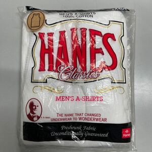 HANES ヘインズ 3P パック タンクトップ 未使用 デッドストック 1995年 白 ホワイト メンズ Lサイズ 