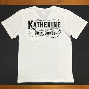 グラッドハンド　未使用　KATHERINE Vネック バックプリント　ポケット Ｔシャツ　半袖　ホワイト　S　 GLAD HAND　保管品