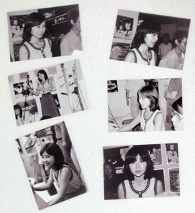 宇宙戦艦ヤマト　声優　麻上洋子　キャンペーン　サイン会　Lサイズ　白黒写真6枚セット