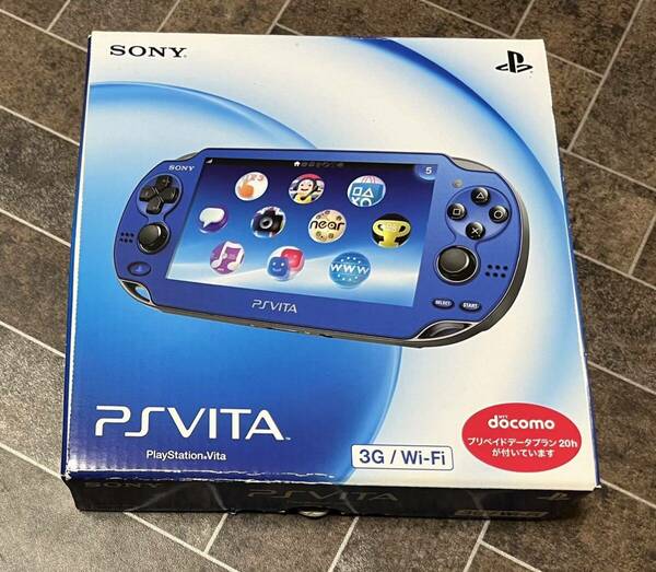 SONY ソニー　プレイステーションビータ　PlayStation Vita 本体　箱説明書付き　PSvita サファイア ブルー サファイアブルー pch 1100