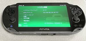 SONY PlayStation vita PS vita pch 1100 本体のみ　FW 2.11