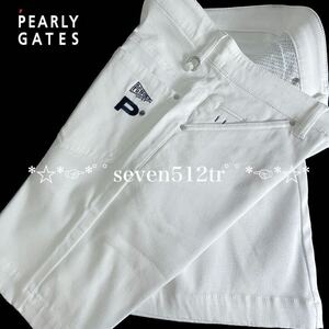 本物 新品 41257175 PEARLY GATESパーリーゲイツ/5(サイズL) 超人気 ストレッチハーフパンツ 防透防止・UV 