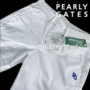  genuine article new goods 41303195 PEARLY GATES Pearly Gates /5( size L) super popular stretch embroidery Logo pants anti-bacterial * deodorization really handsome!