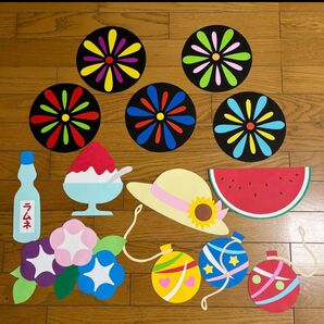 壁面飾り 夏 いろいろA