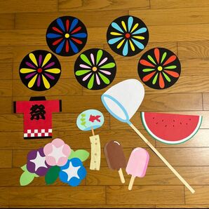壁面飾り 夏 いろいろC