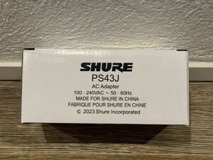 SHURE シュア PS43J ACアダプター ワイヤレス用インラインパワーサプライ