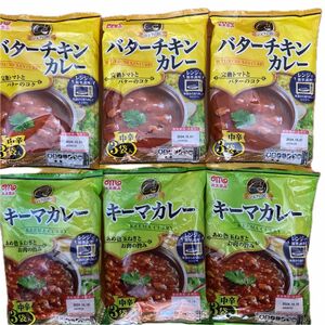 丸大食品　レトルトカレー　バターチキンカレー×3・キーマカレー×3 計6個セット　1個3袋入り