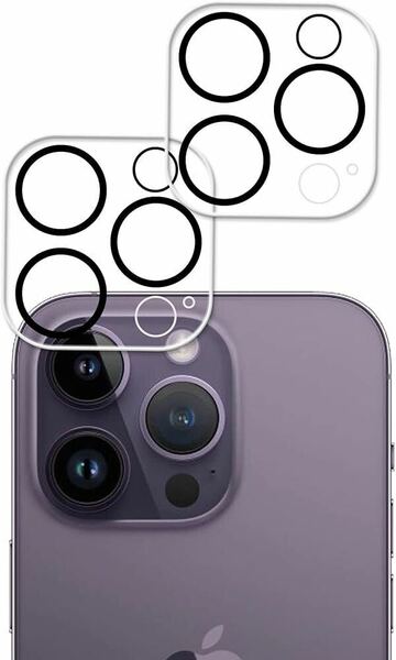 d-318 2 枚セット HKKAIS 日本製硝子採用 iPhone14 Pro iPhone14 Pro Max 用 カメラフィルム レンズ 保護カバー 強化 ガラス カメラ保護 