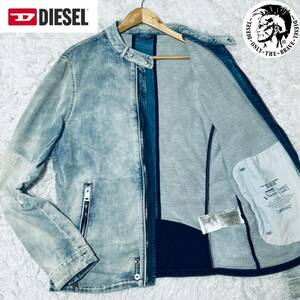  largish [XL rank ]DIESEL[ eminent comfortable ]JAMBRA Denim rider's jacket Jog indigo diesel G Jean blouson stretch blue 