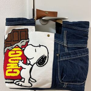 ☆美品☆スヌーピーハンドメイドトートバック