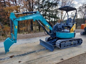 Mini油圧ショベル(Mini Excavator) クボタ U-30-6 202006 1,385h 配管included 併用配管included マルチLever ブレードincluded