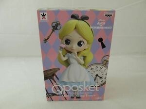 【美品】 フィギュア Qposket Disney Characters Alice Thinking Time アリス Bカラー バンプレスト