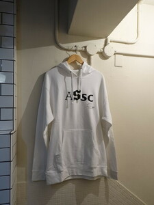 anti social social club × fragment フラグメントデザイン　スウェット　パーカー　未使用　サイズＬ　白