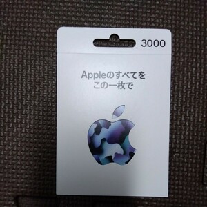 Apple Gift Card アップルギフトカード 3000円 コード通知のみ