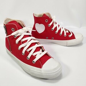 美品 converse コンバース オールスター 24.0 ハートパッチ レッド