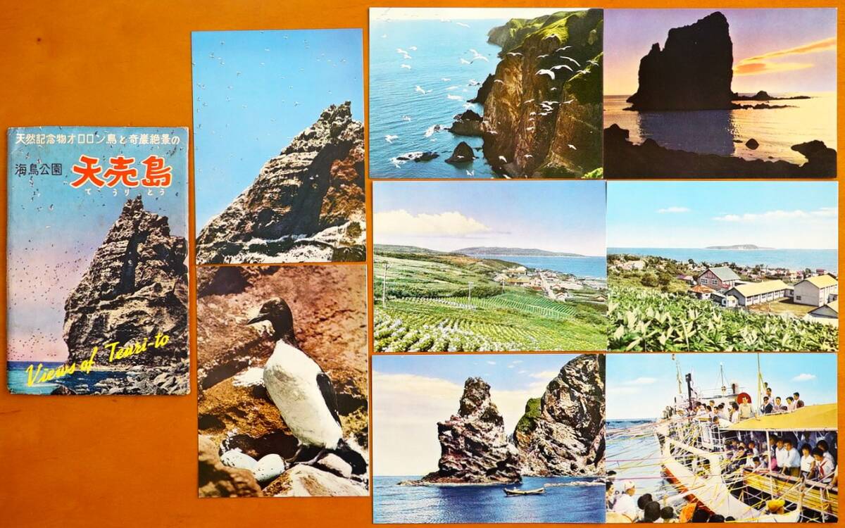 村木弘志『天売島より焼尻島を望む』油絵 油彩画 真作 画寸