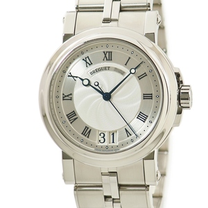 【3年保証】 ブレゲ マリーン 2 ラージデイト 5817ST/12/SVO ローマン コインエッジ 青針 自動巻き メンズ 腕時計