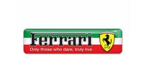 即納 フェラーリ レーシング FERRARI イタリア 3D 80mm x 20mm ステッカー 《送料無料》残り1点