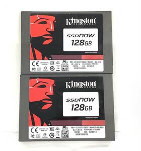 K6060730 KingSton SATA 128GB 2.5インチ SSD 2点【中古動作品】